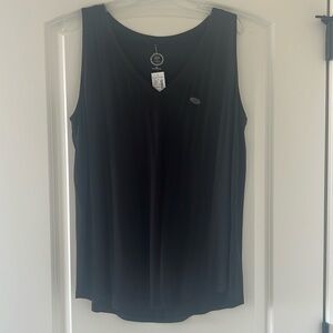 Black v neck tank top
